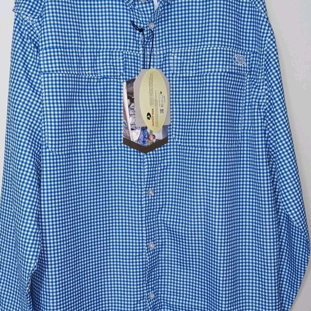 Classic Blue Gingham Men's Shirt